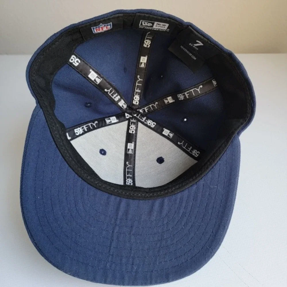 NFL Seattle Seahawks‎ New Era 59fifty Cap Hat Size 7 Polyester Blue
